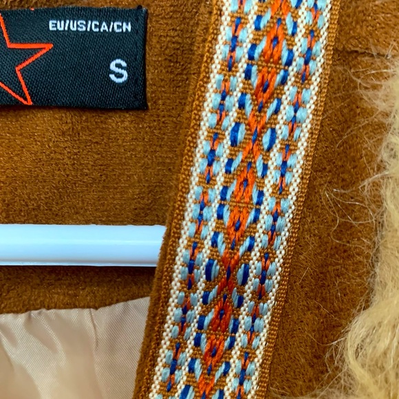 Faux Fur Boho Vest S - Picture 6 of 8